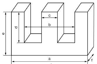 Ферити Ш-подібній E25/12,5/7 (3F3)