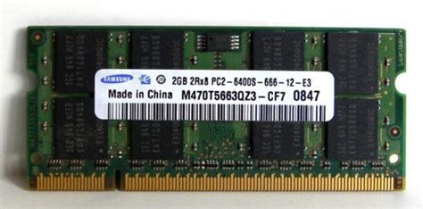 Модуль пам'яті SO-DIMM 2Gb DDR2 800MHz PC2-6400 Samsung M470T5663QZ3-CF7